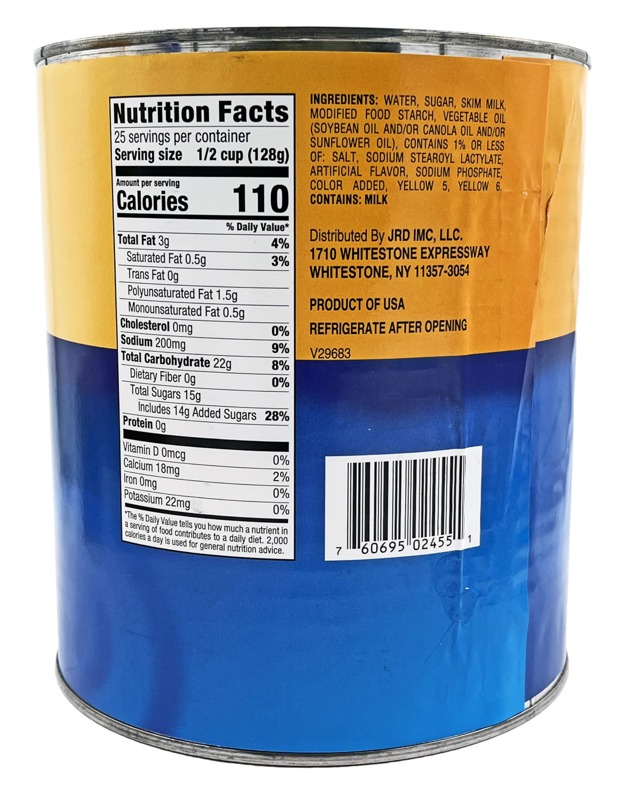 Chef's Quality open 7 lb tub showing creamy contents, ideal for high-volume kitchen use