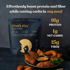 Chef's Kiss close-up of flake texture highlighting grain-like feel