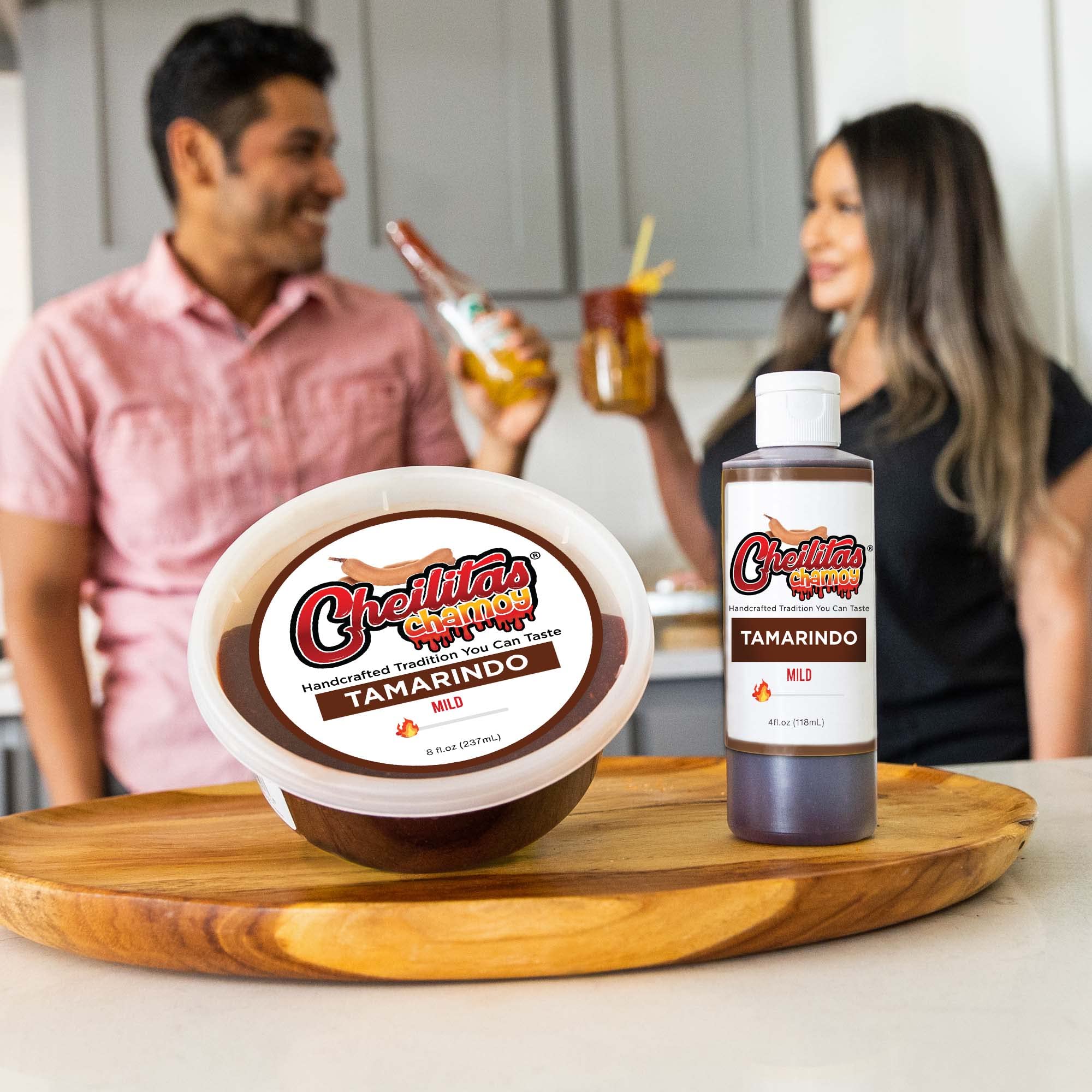 Cheilitas Chamoy rimmed cocktail demonstrating brand enhancing drink presentation