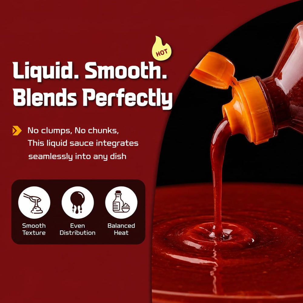 CHEON MAT bottle on a kitchen counter with cooked food, illustrating real‑world serving and enjoyment