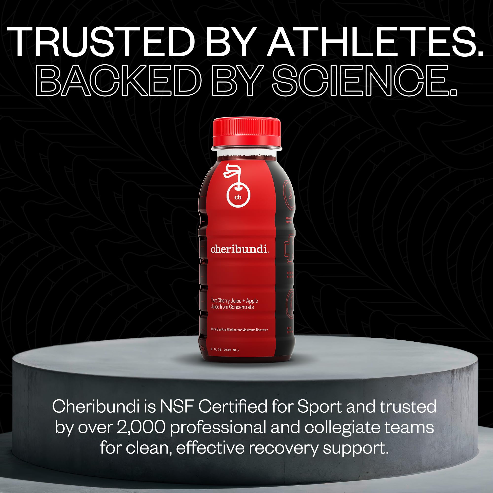 Cheribundi bottle on breakfast table showing everyday use and nutrition support benefit