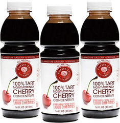 Cherry Bay Orchards front packaging showing bottle and clear label, highlights natural ingredients