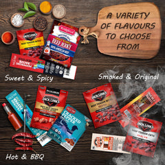 Cheshire Gifts variety spread of different jerky types for sampling convenience