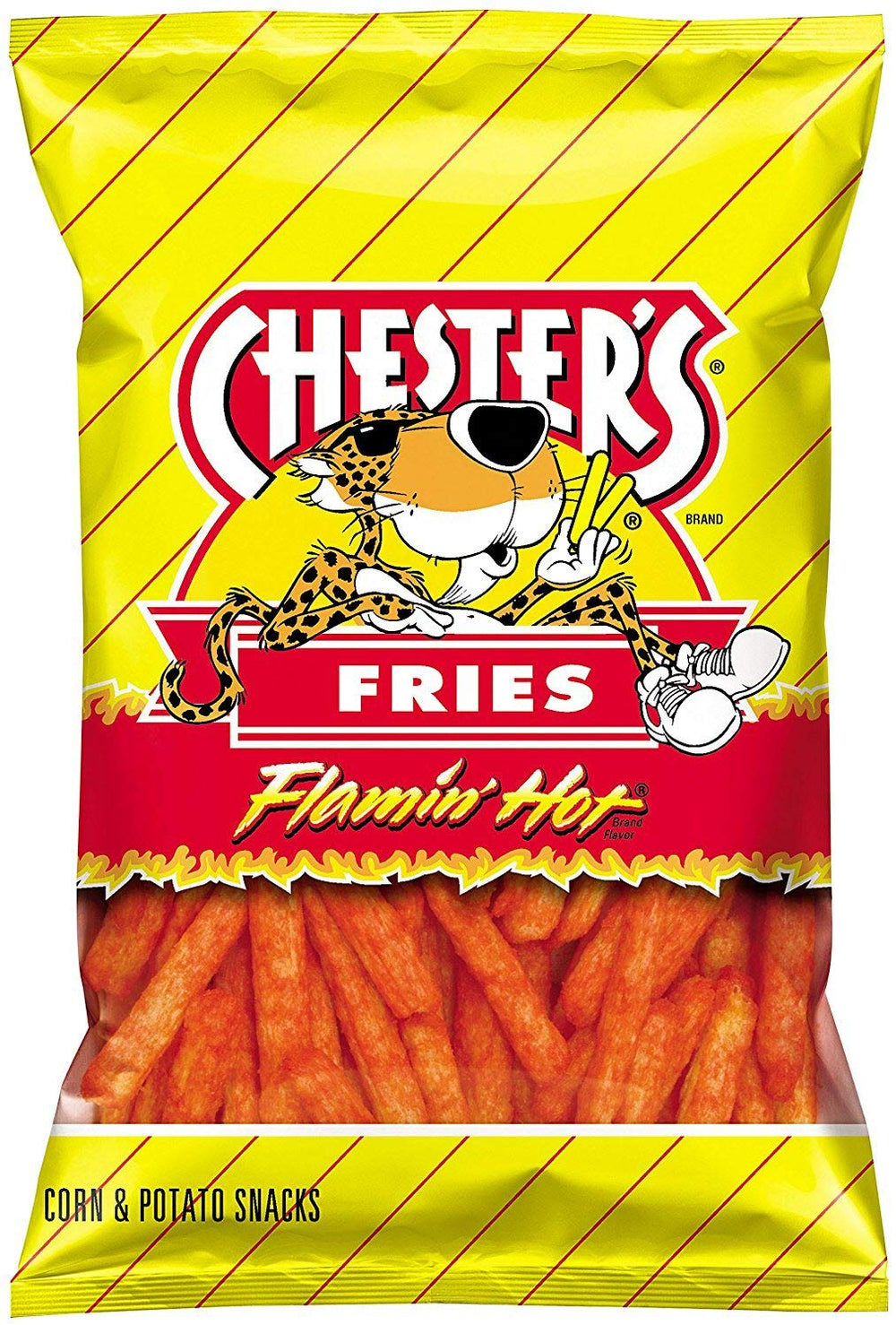 Chester's fries poured in bowl at party showcasing crunchy texture and shareable appeal