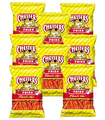 Chesters front packaging showing eight 1.75 oz bags, convenient multipack benefit