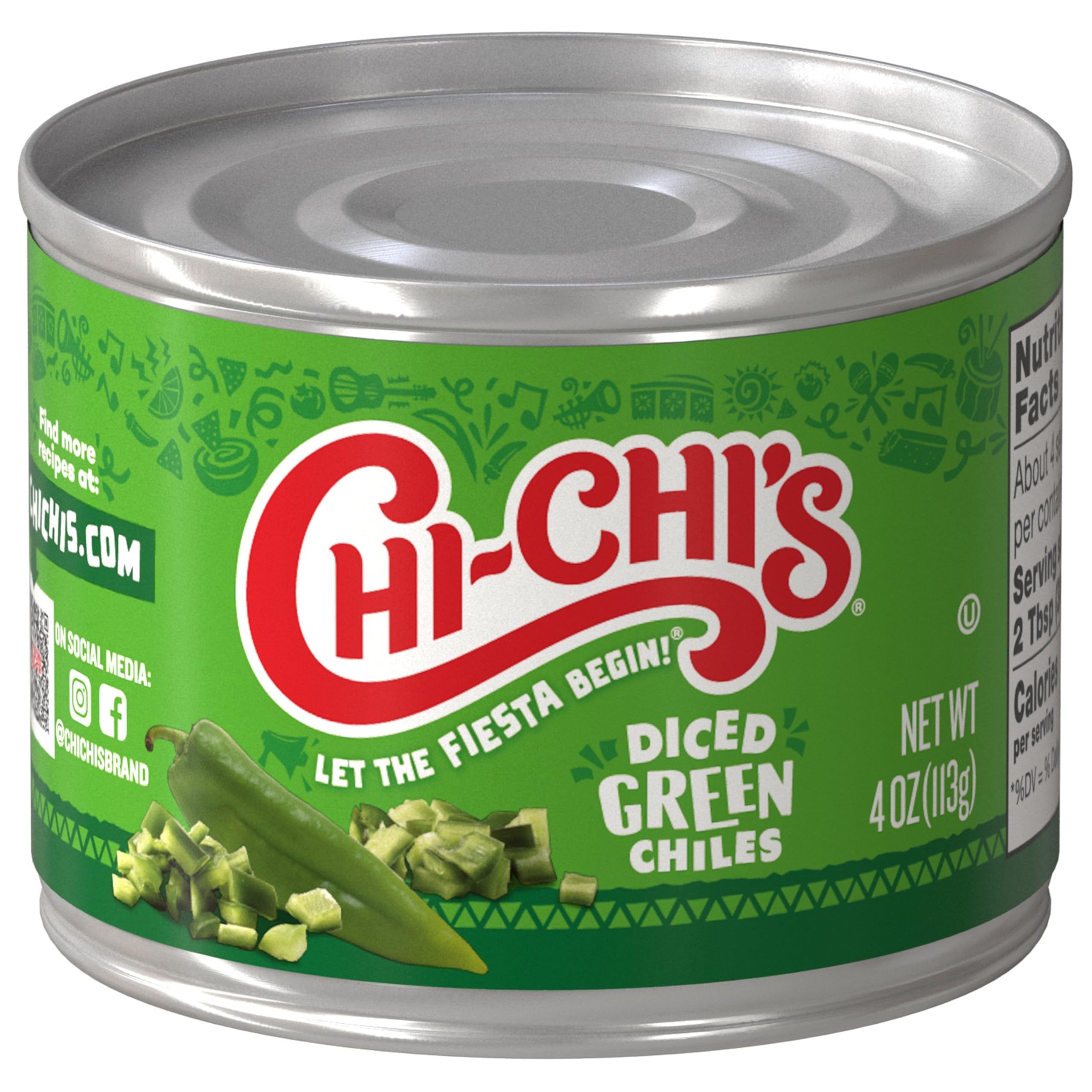 CHI-CHI'S open 4 oz can top view showing ready-to-use convenience