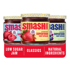 Chia Smash front packaging trio showing flavor variety and clean ingredients