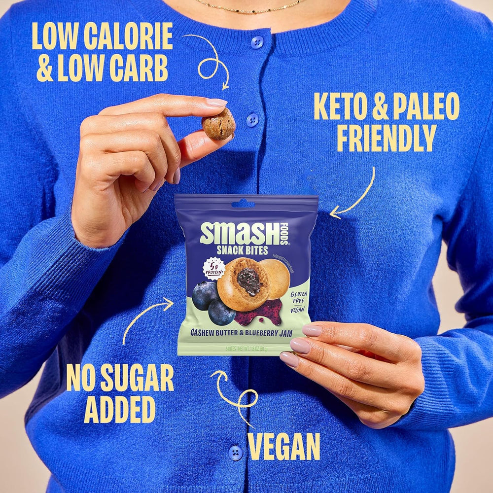 Chia Smash held in hand to demonstrate size and easy portability