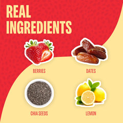 Chia Smash raspberry spoonful texture showing chia gel consistency and fiber boost
