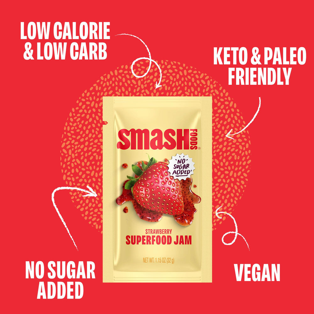 Single Chia Smash squeeze packet held ready to use for convenience