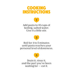 Chickapea elbow pasta next to measuring cup showing portion size and easy serving for meal prep