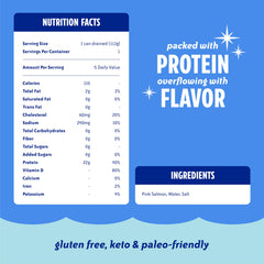 Chicken of the Sea label and nutrition facts with MSC certification for sustainability