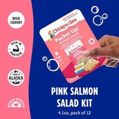 Chicken of the Sea kit contents laid out highlighting included crackers and spoon