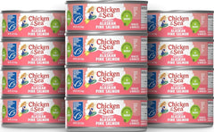 Chicken of the Sea front packaging showing 12-pack benefit and convenience