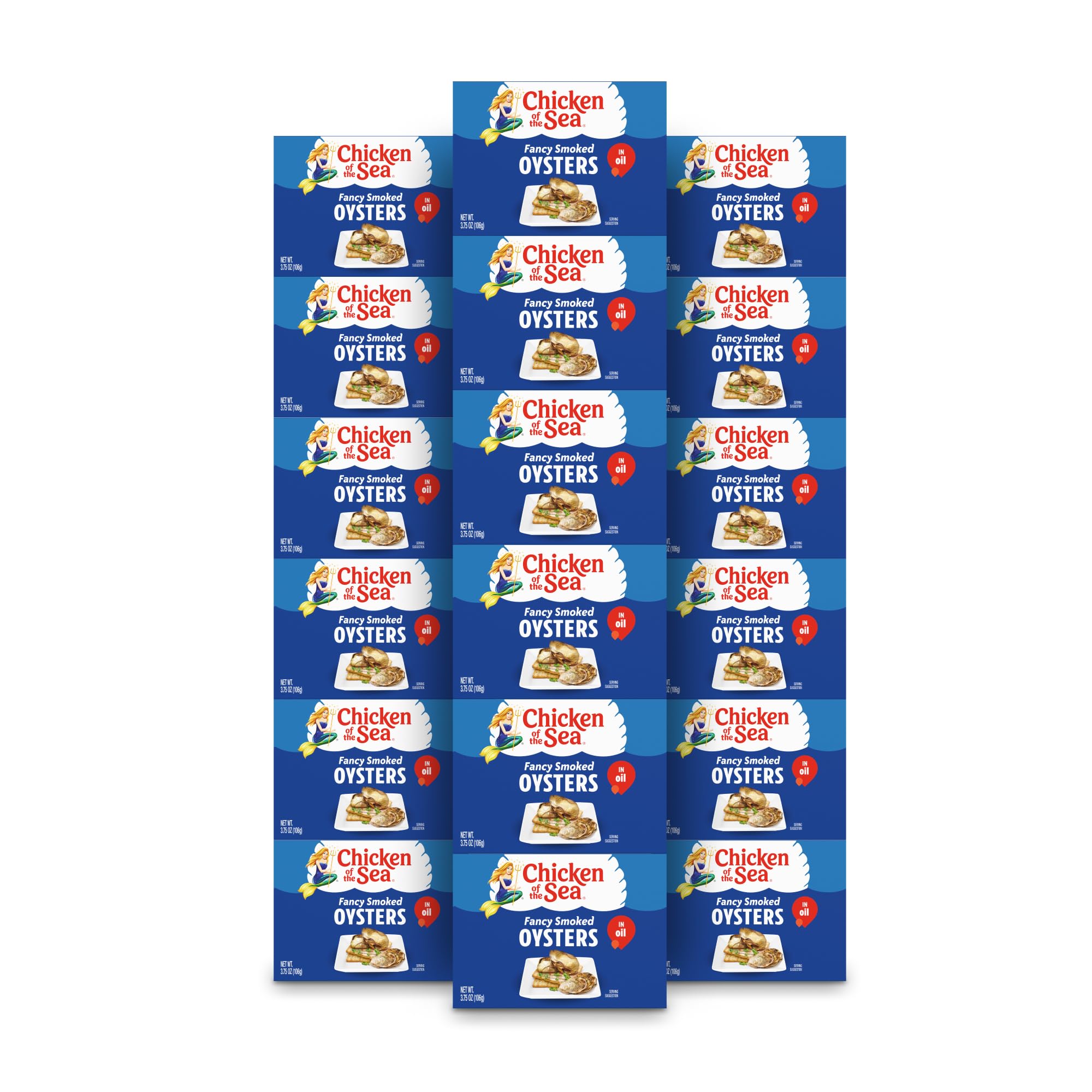 Chicken of the Sea front packaging showing 18-pack and product benefit convenience