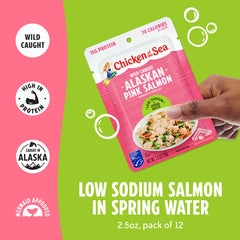 Chicken of the Sea single 2.5 oz packet ready to tear open for portable protein