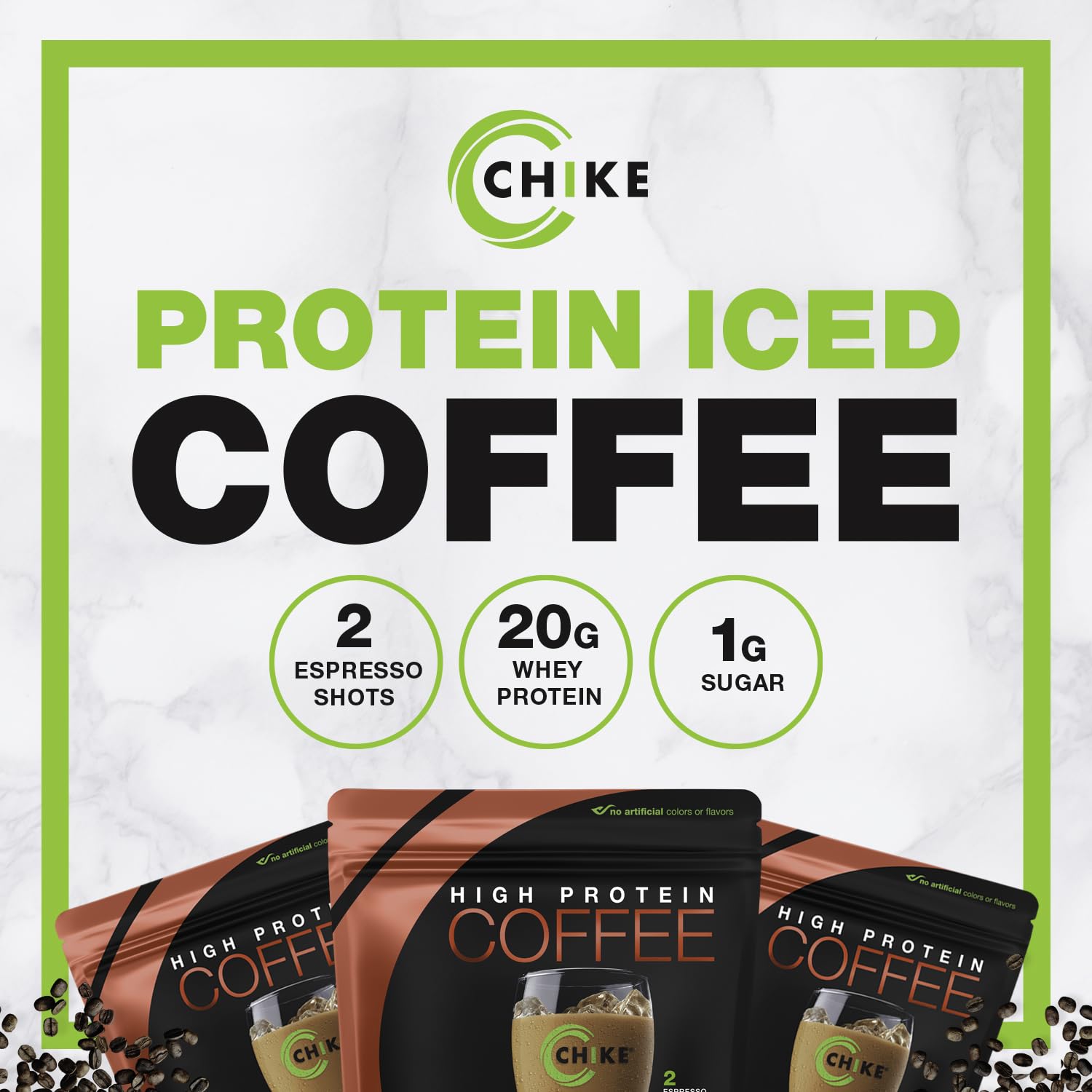 CHIKE product label and facts panel showing caffeine and ingredient clarity