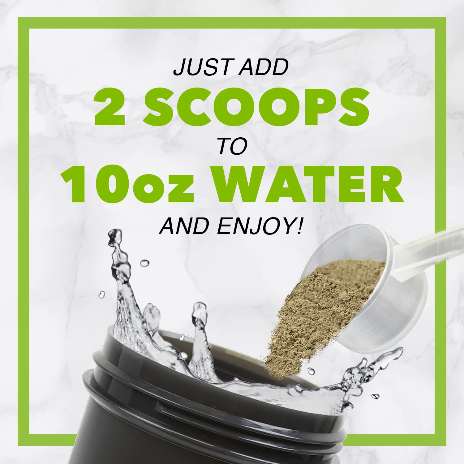CHIKE scoop with measured serving highlighting 20g whey protein per serving