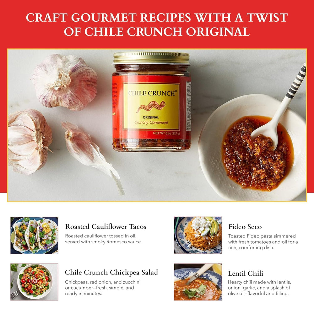 Chile Crunch jar in kitchen setting suggesting everyday versatile condiment use