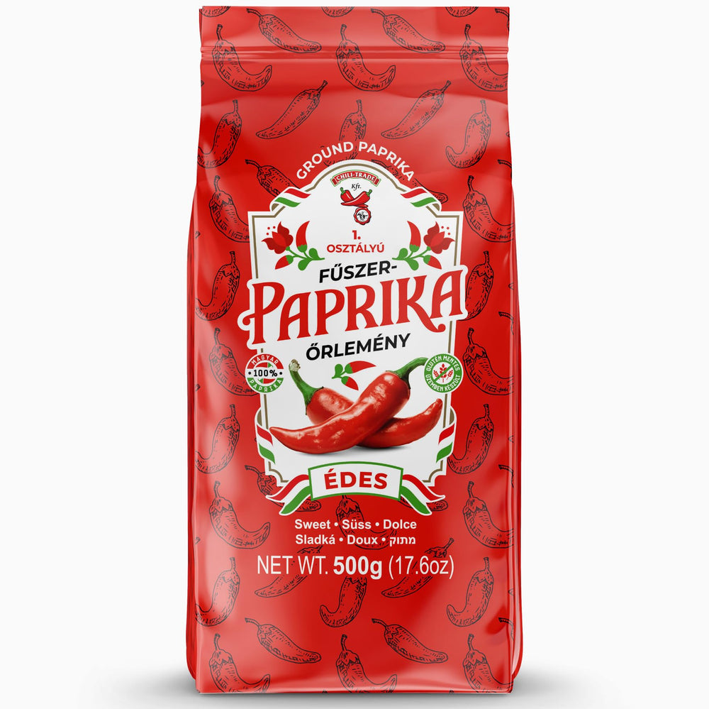 CHILI-TRADE front tin showing label and 500g size, enhancing authenticity