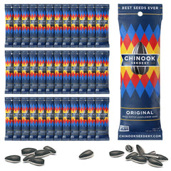 Chinook Seedery front packaging showing 36-pack and single-serve convenience
