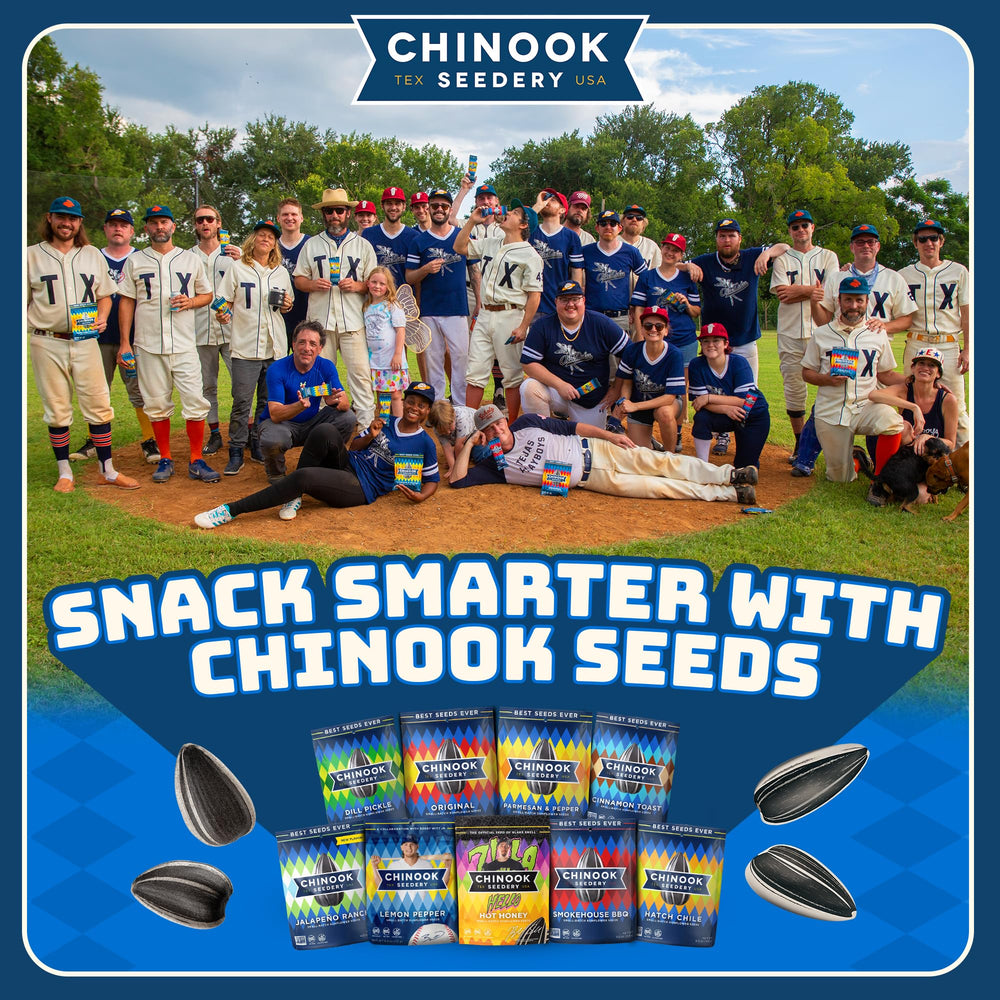 Chinook Seedery size comparison next to smartphone showing portion scale