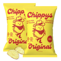 CHIPPYS front packaging showing sea salt flavor and brand clarity for informed choice
