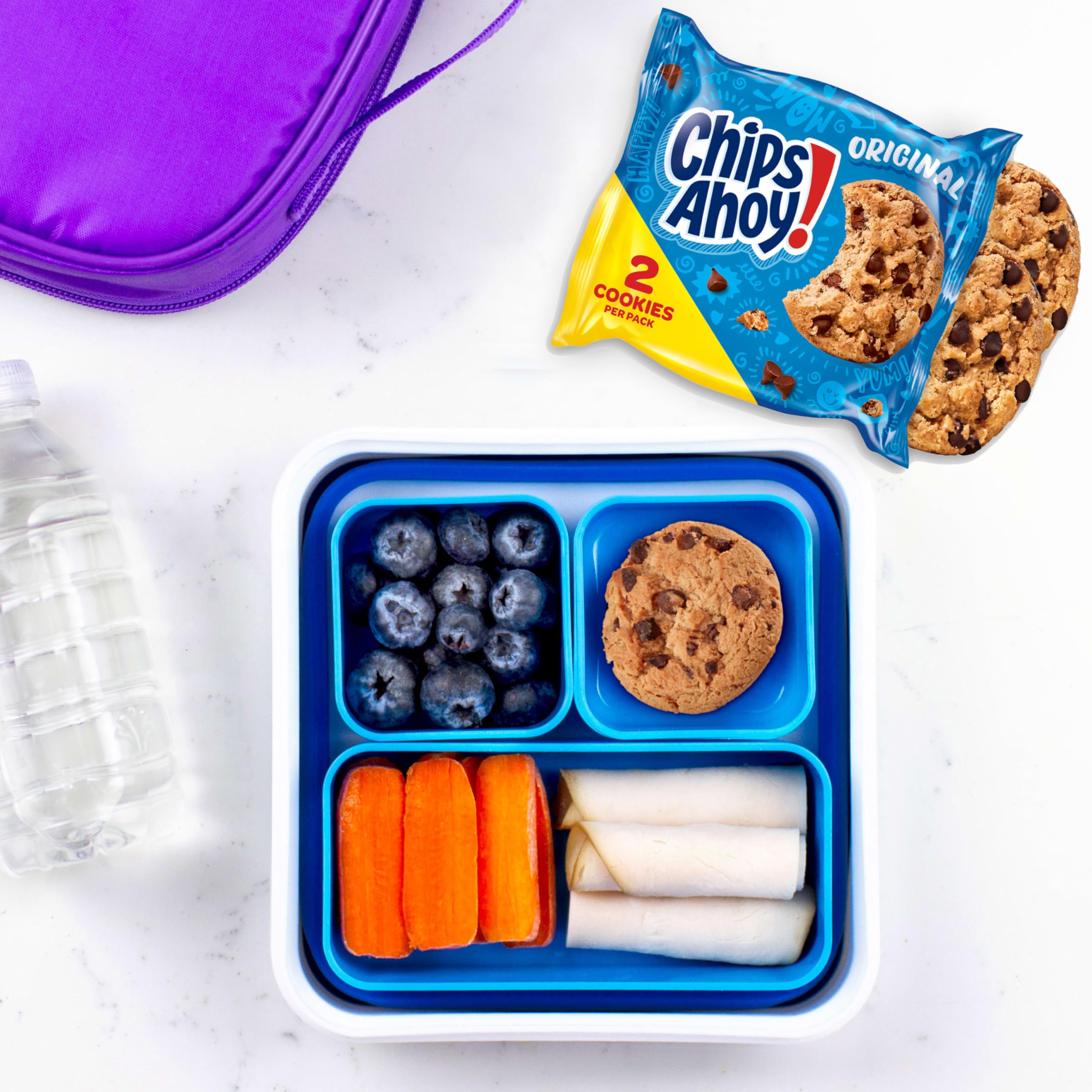 Chips Ahoy! cookie in lunchbox offering quick school snack solution