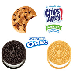 CHIPS AHOY! gluten free cookie close-up with visible chocolate chips and crunch