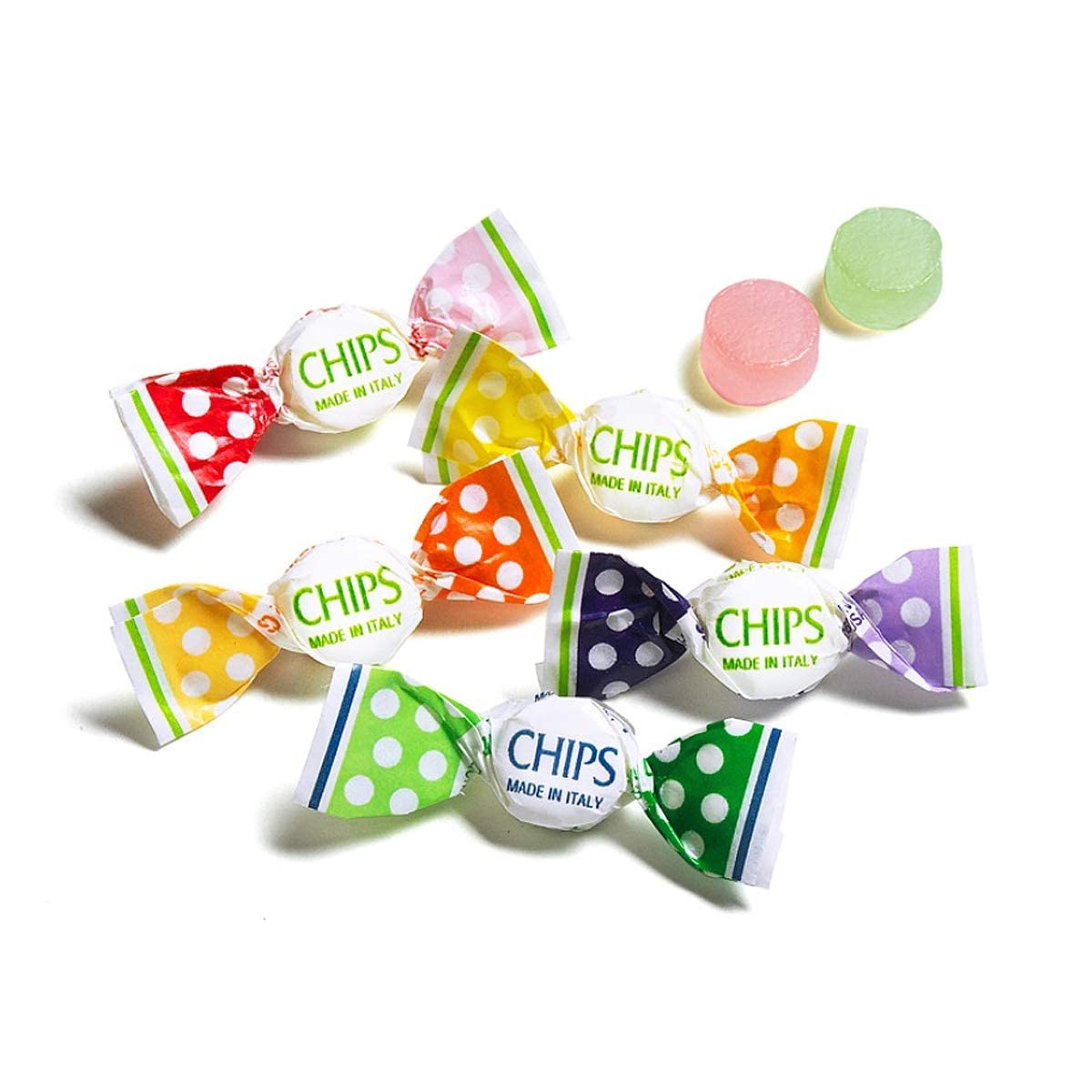 Chipurnoi close-up of assorted pastilles showing colors and natural fruit appeal