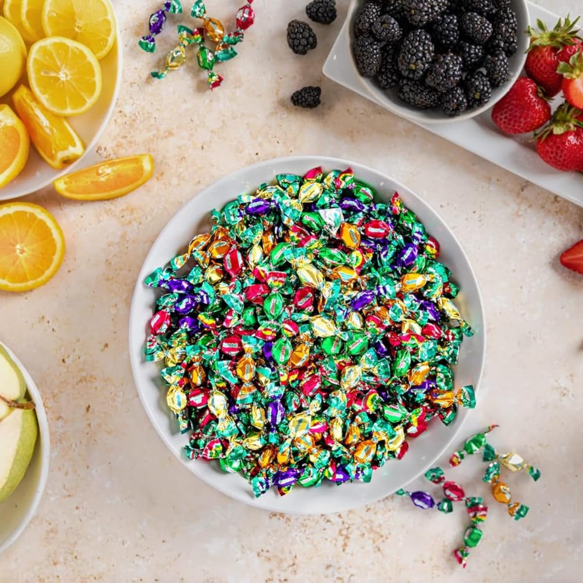 Chipurnoi GLITTERATI displayed in a bowl for hospitality use with elegant presentation