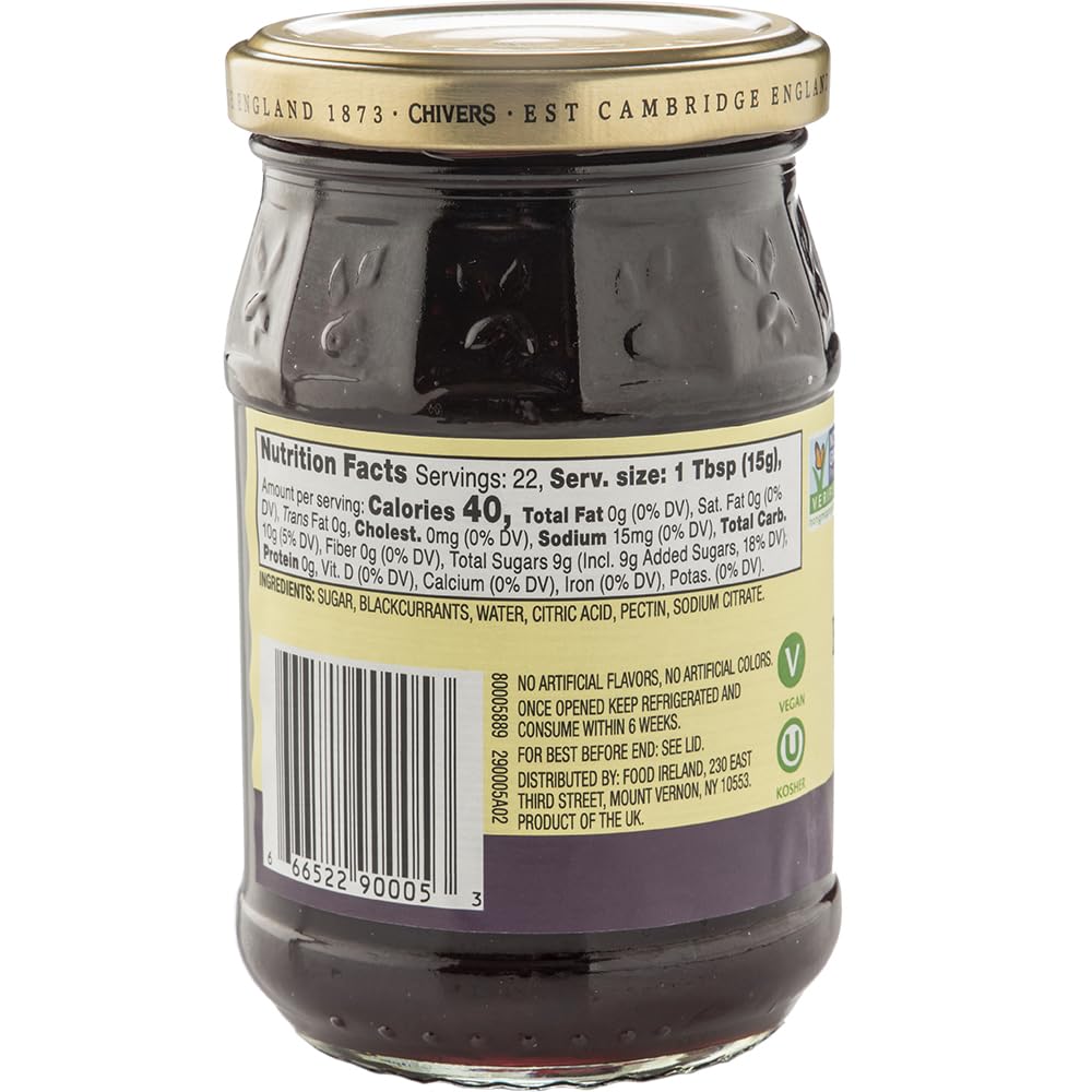 Chivers jam texture on a spoon highlighting smooth, spreadable consistency and rich fruit