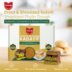 Chobella shredded kataifi close-up highlighting ultra-fine texture and crisp potential