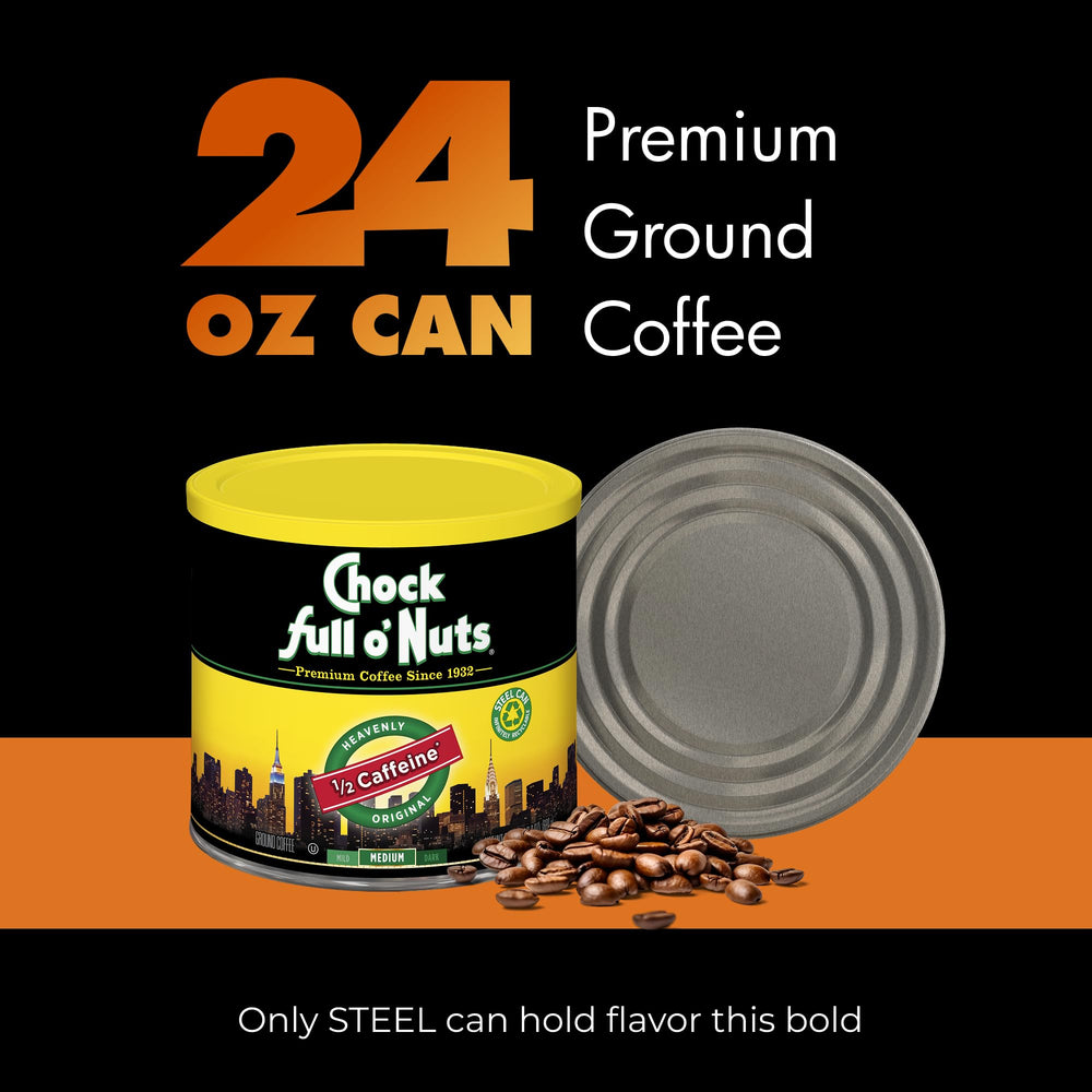 Chock Full o' Nuts brewing in a percolator for classic bold cup