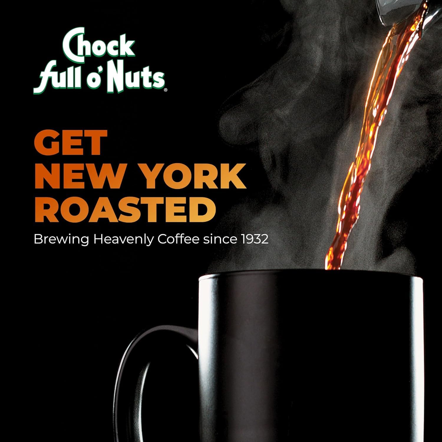 Chock Full o' Nuts open can close-up showing sealed top and aroma preservation