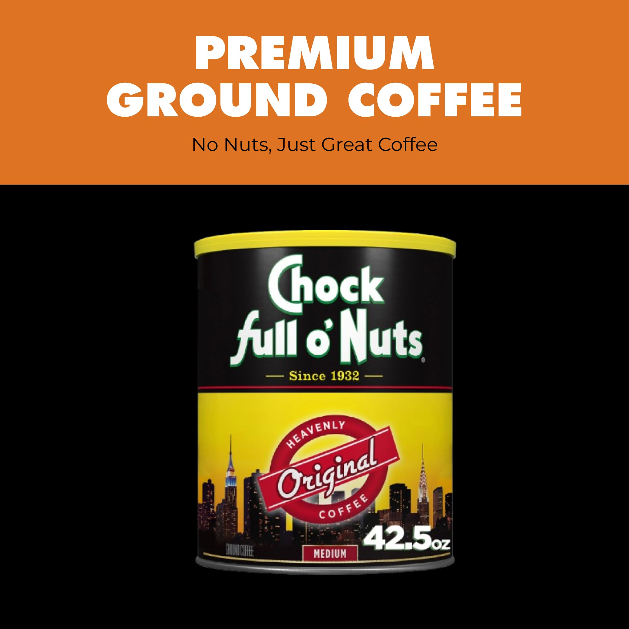 Chock Full o' Nuts pour-over setup with grounds and kettle, demonstrates brewing clarity