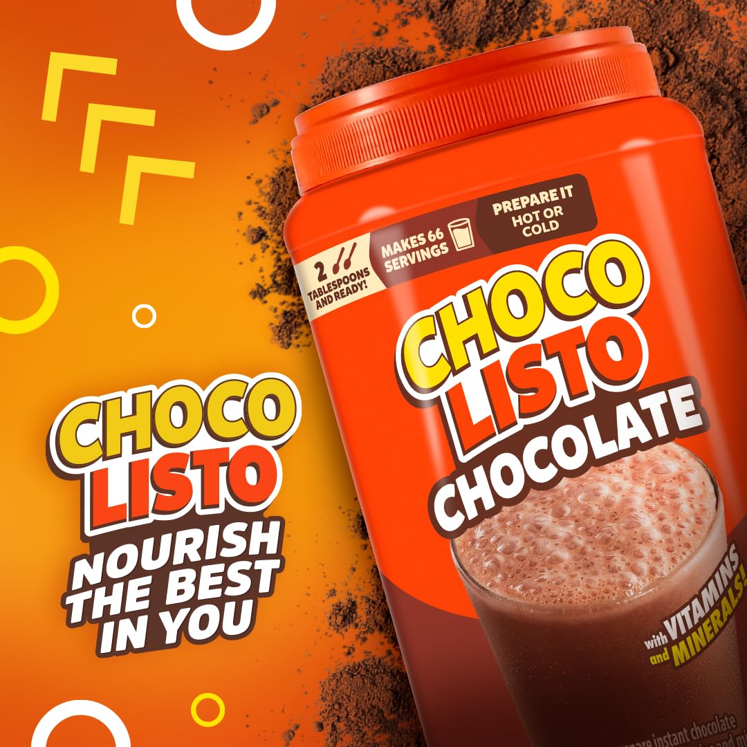 choco Listo nutrition label detail illustrating vitamins and ingredient transparency