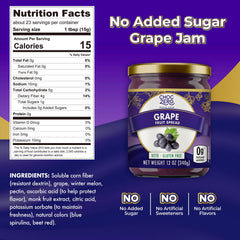 ChocZero open jar showing thick Concord grape texture, rich spreadable consistency benefit
