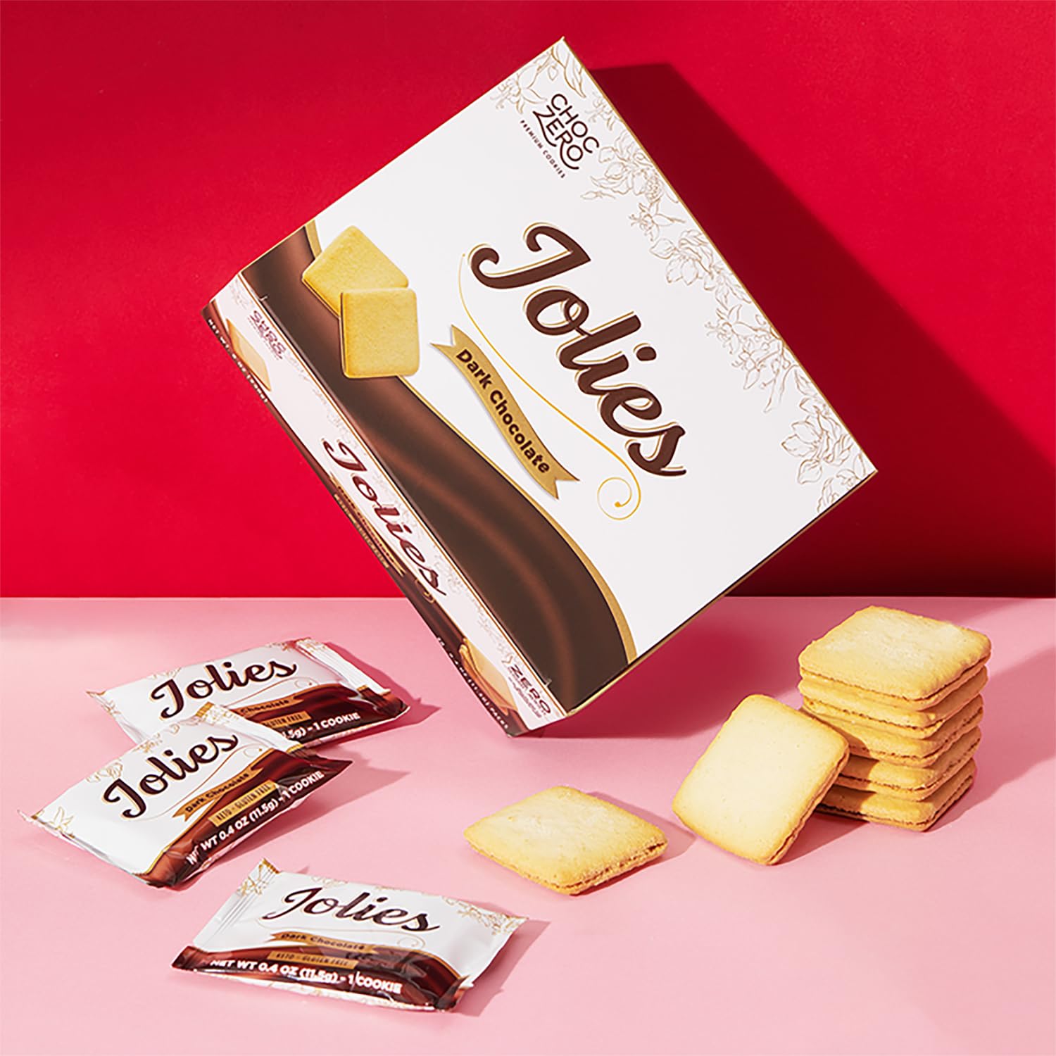 ChocZero box beside nutrition label emphasizing sugar-free facts