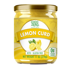 ChocZero jar front view showing label and sugar free benefit
