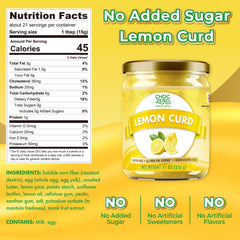 ChocZero spoonful of lemon curd ready to spread for convenience