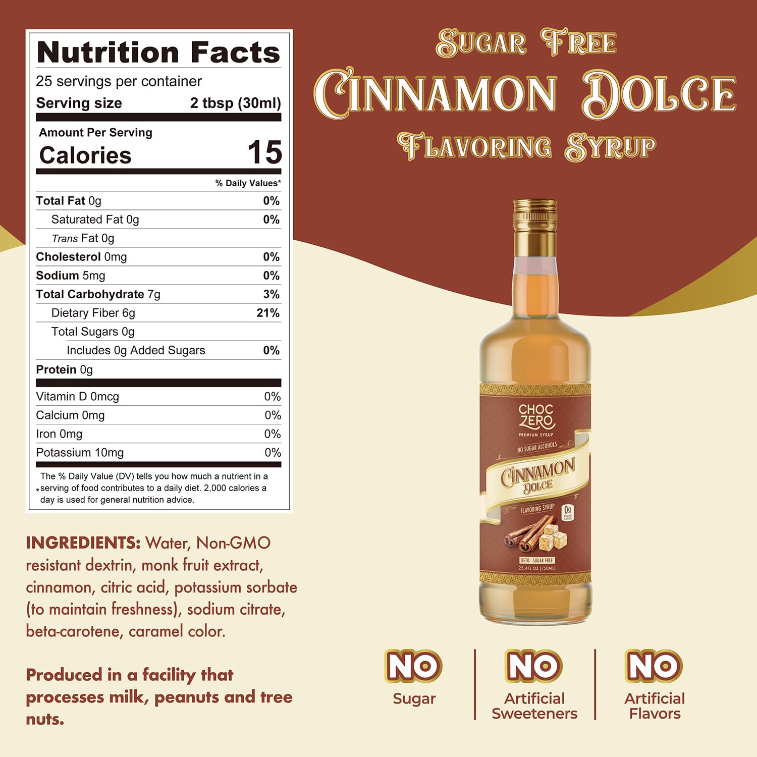 ChocZero syrup pouring into a cup illustrating easy mixing and flavor boost