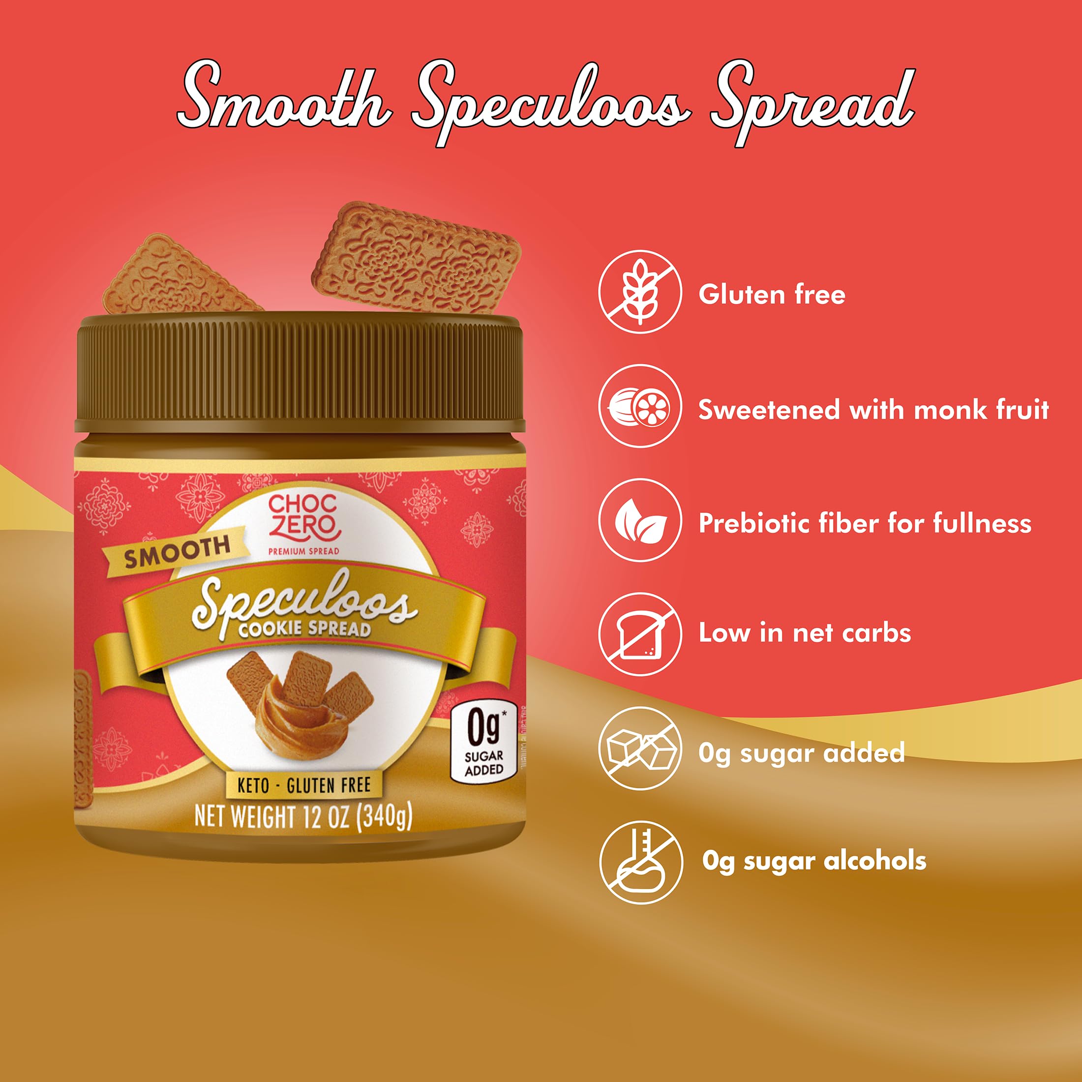 ChocZero label detail focusing on sugar free and keto friendly benefits