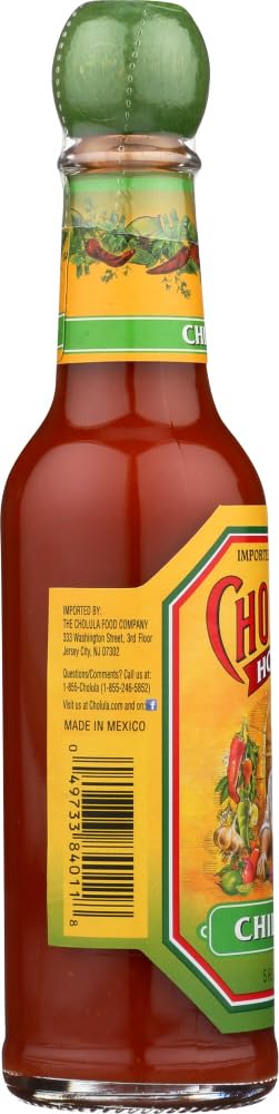 Cholula Chili Lime sauce close-up texture highlighting zesty lime and pepper notes
