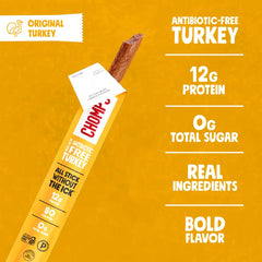 Chomps individually wrapped sticks opened ready to eat highlighting portable convenience