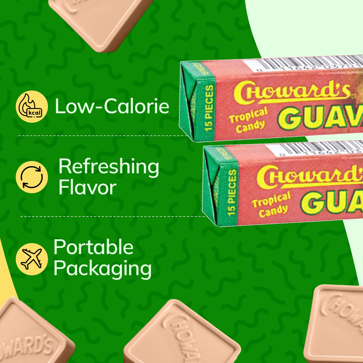 Choward's close-up candy surface texture showing smooth long-lasting dissolve
