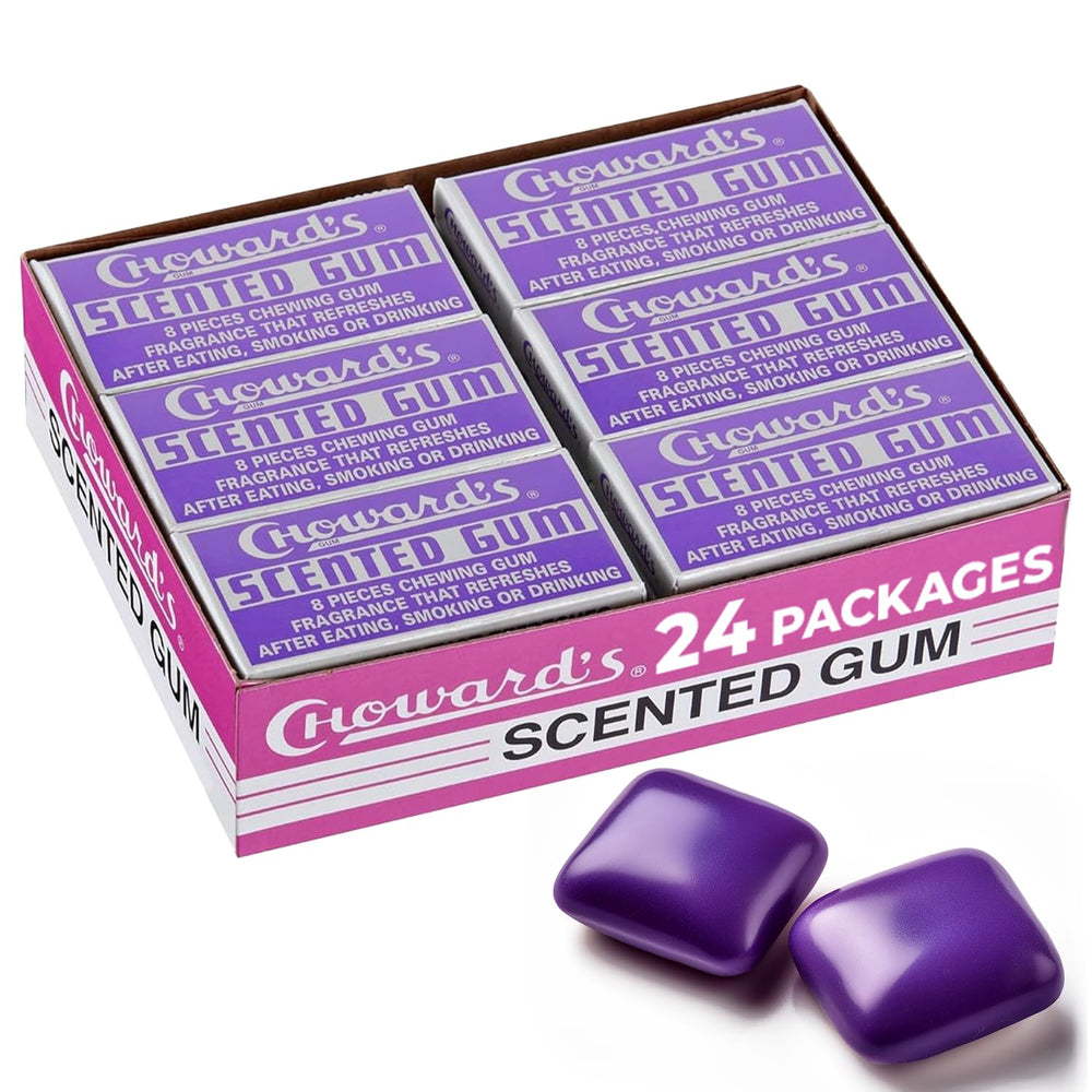 Choward's front packaging showing bold retro design and pack count for travel convenience
