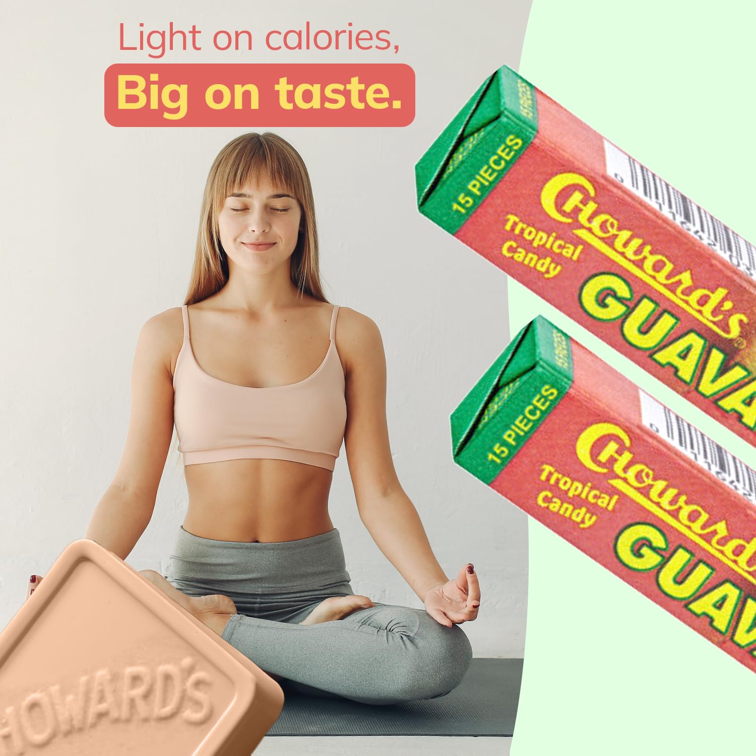 Choward's mint in hand for size and portion control clarity