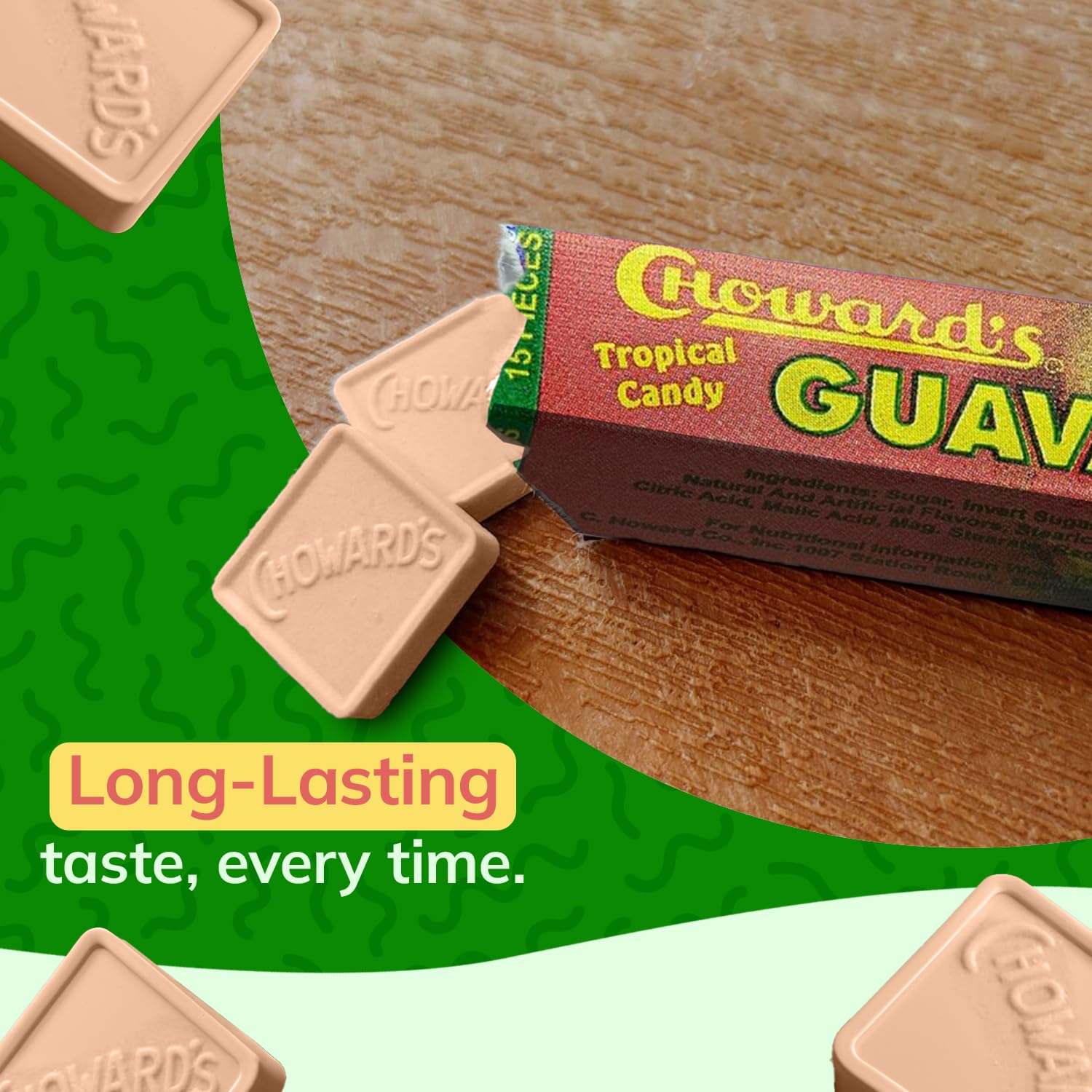 Choward's single wrapped guava mint highlighting hygienic convenience