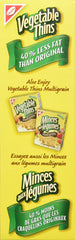 Christie's cracker close-up highlighting thin crisp texture and natural vegetables